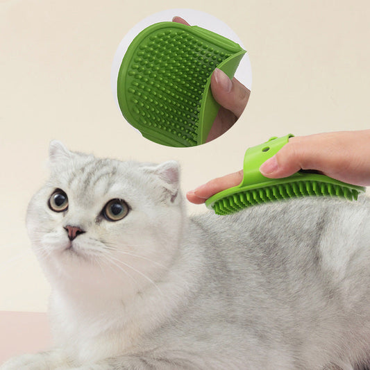 Soft Silicone Pet Bath Brush Dog Cat Grooming Massage Hair Remover
