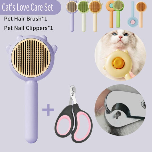 Dog Cat Hair Removal Grooming Brush Tool