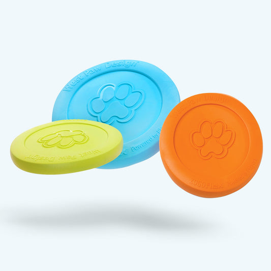 Zisc Soft Flying Disc Dog Toy Durable Fetch Outdoor Play Disc