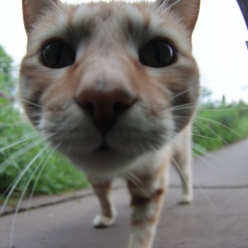 Close-up of a cat with a blurred background